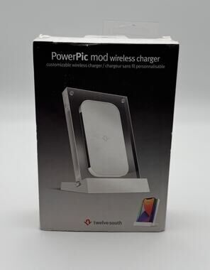 NEW Twelve South PowerPic mod Wireless Charger For Phones And AirPods Pro WHITE